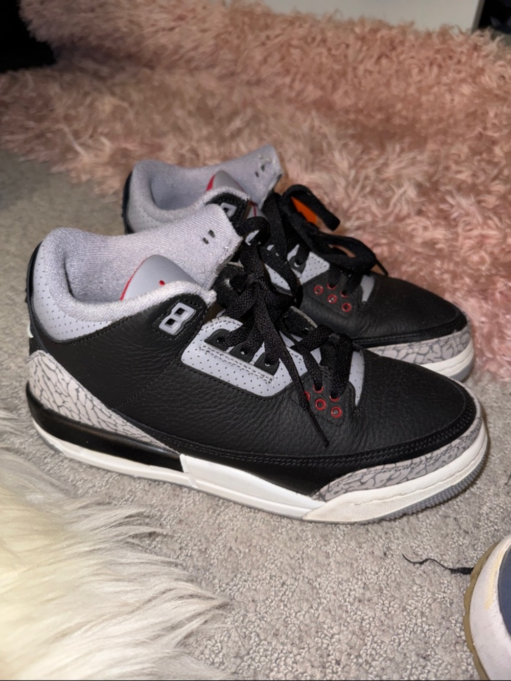 Jordan Kids Black Grey White Sneakers